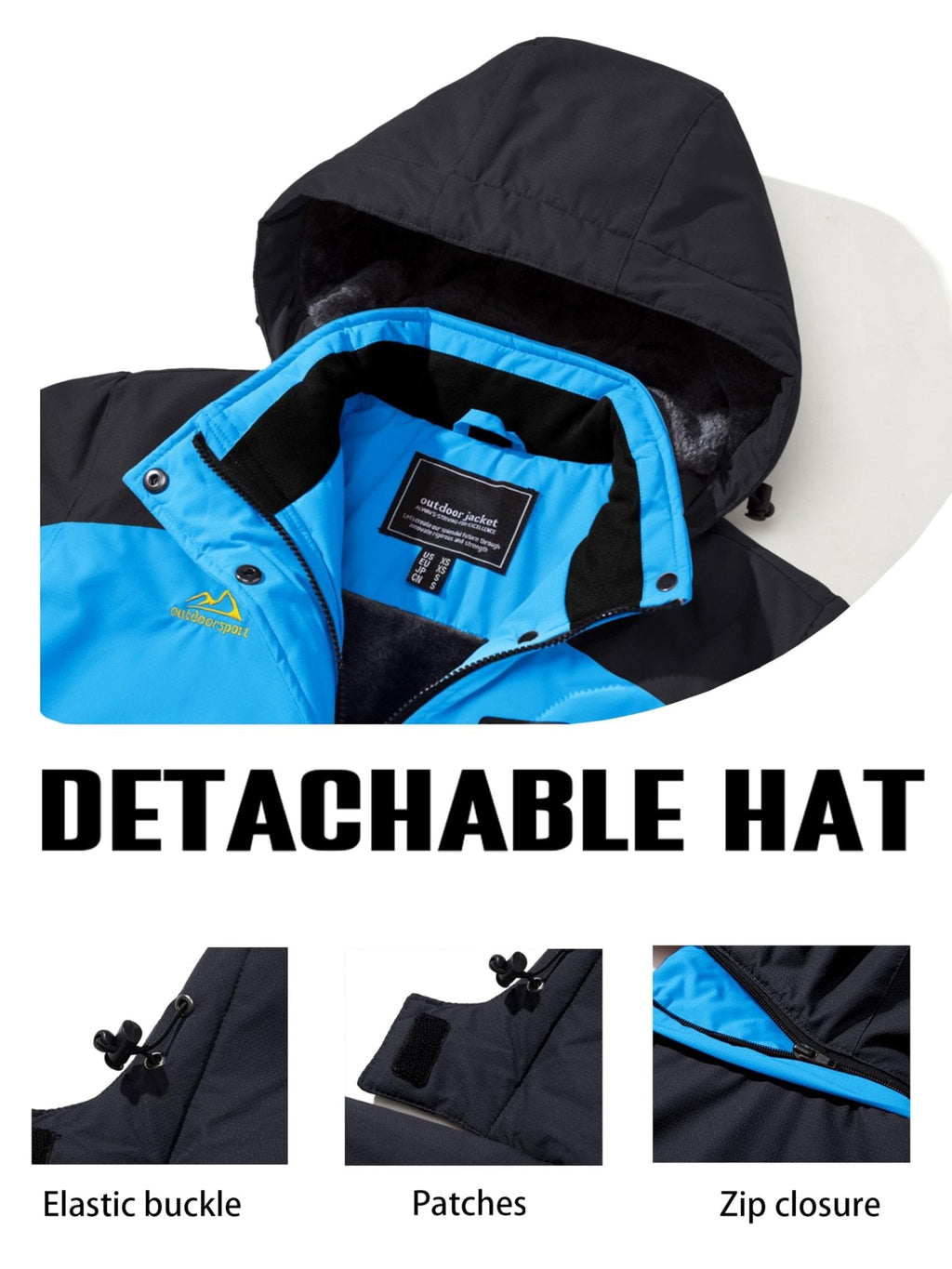 Insulated Fleece Lined Winter Hiking Jacket