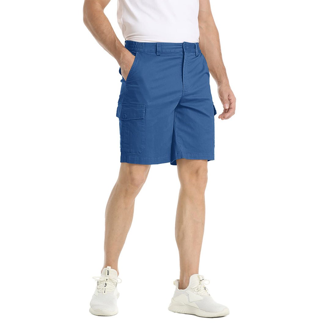 Mens Casual Cotton Cargo Shorts