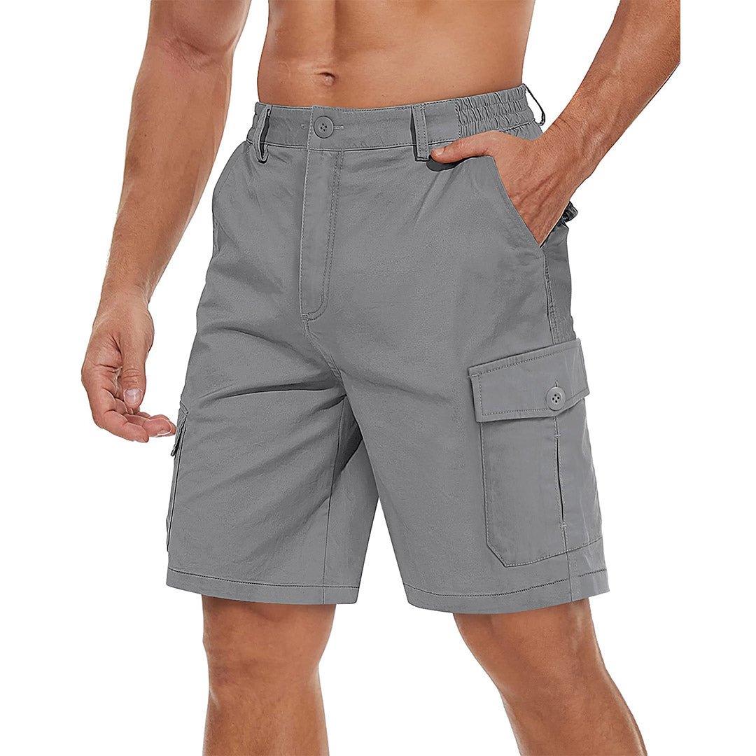 Mens Casual Cotton Cargo Shorts