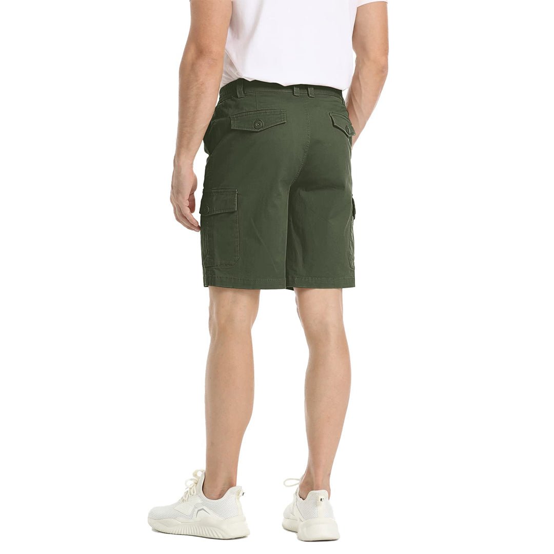 Mens Casual Cotton Cargo Shorts