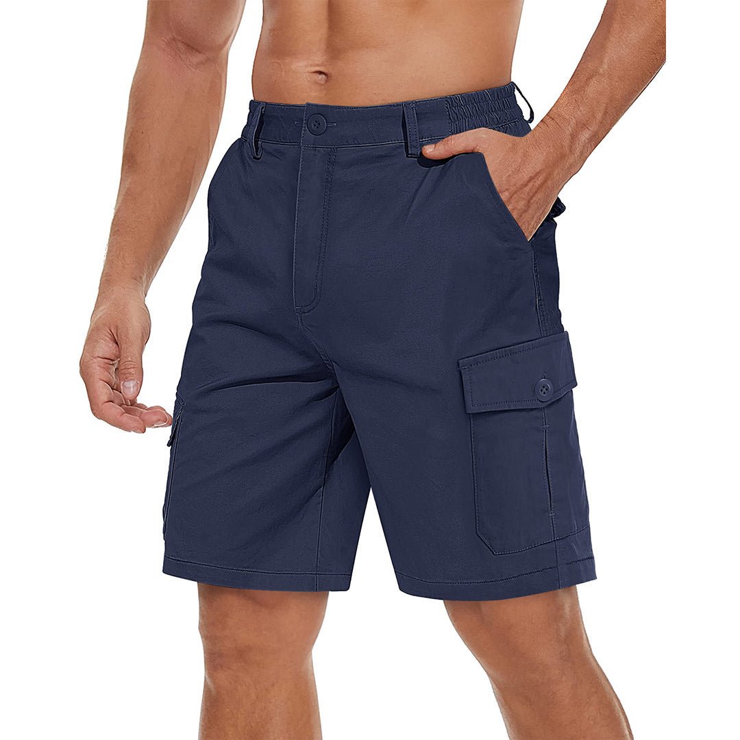 Mens Casual Cotton Cargo Shorts