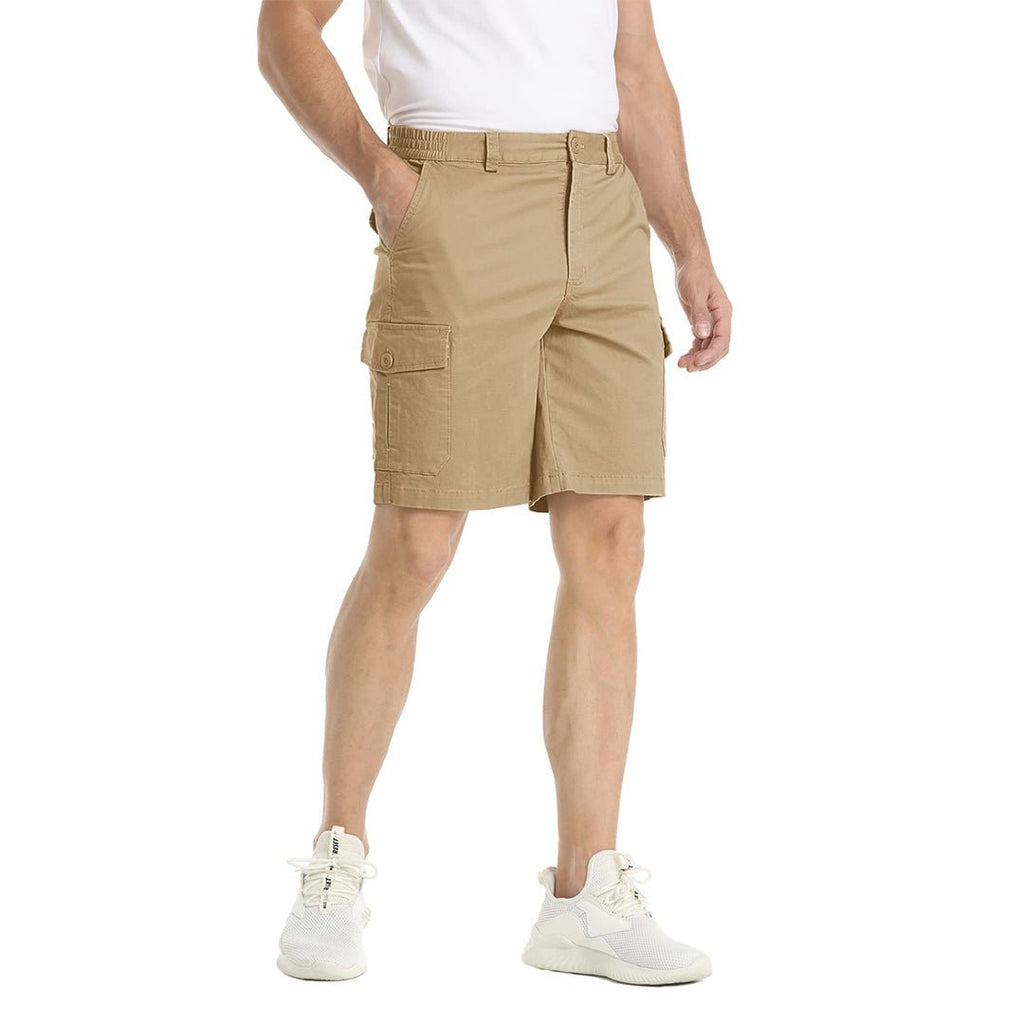 Mens Casual Cotton Cargo Shorts