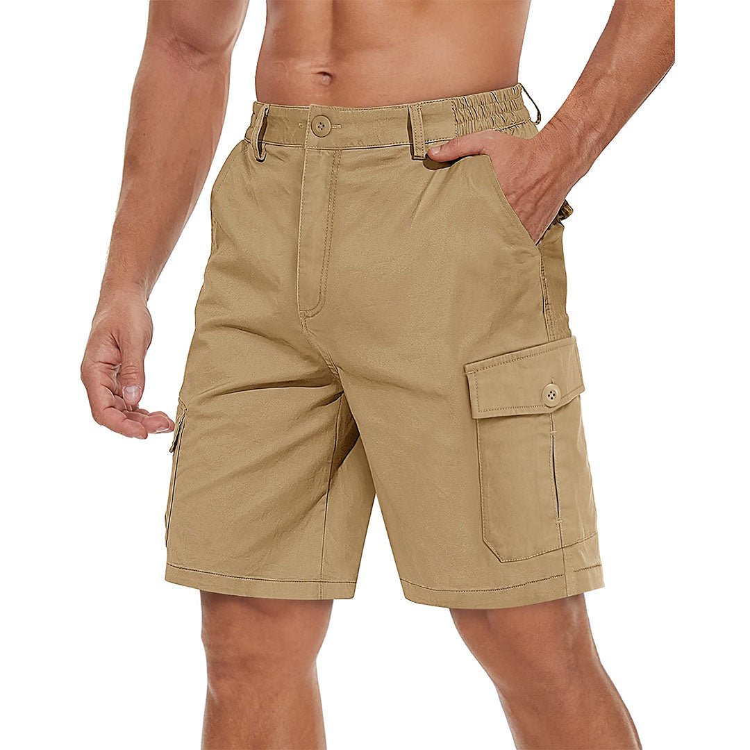 Mens Casual Cotton Cargo Shorts