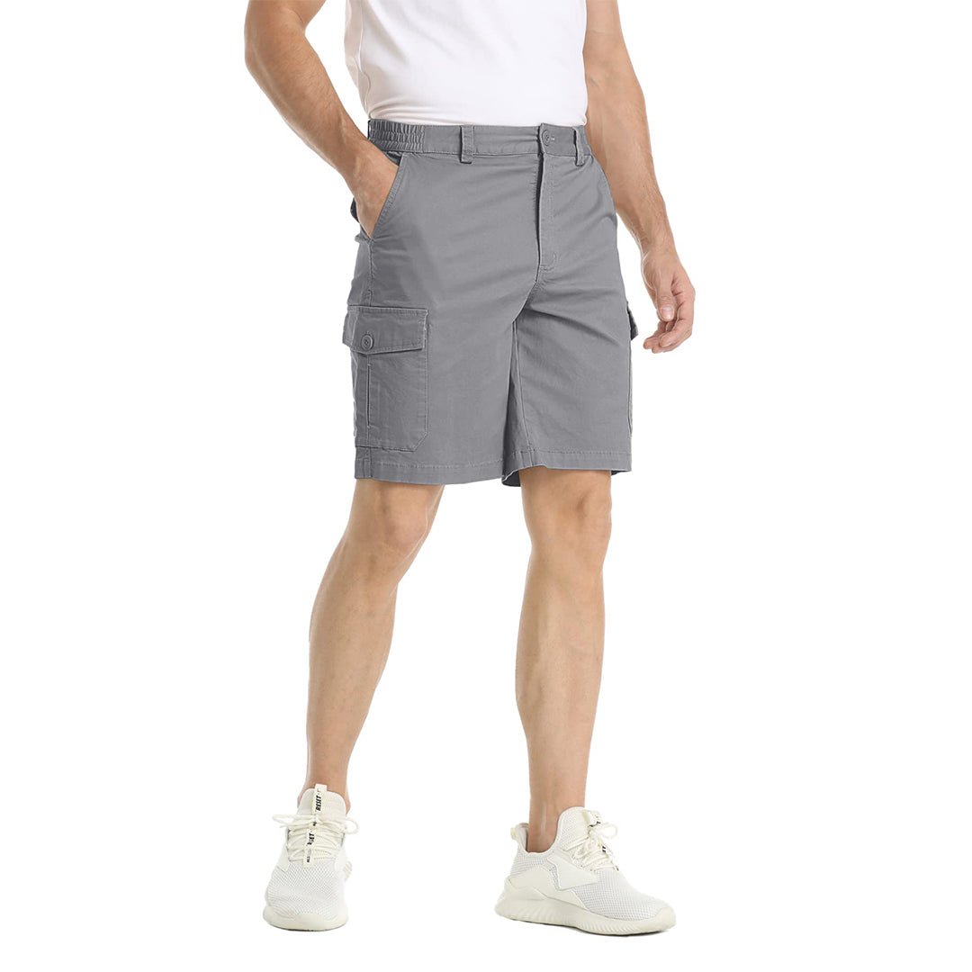 Mens Casual Cotton Cargo Shorts