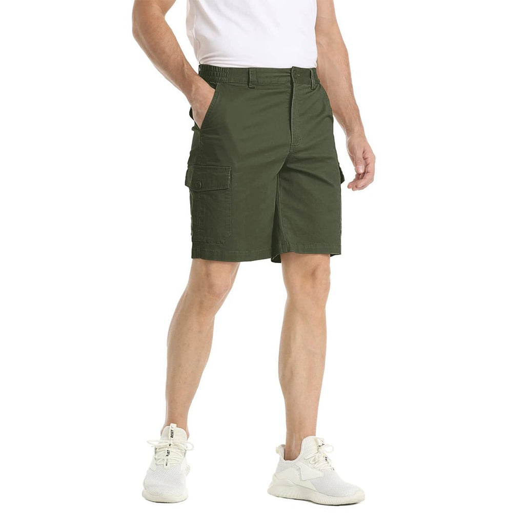 Mens Casual Cotton Cargo Shorts