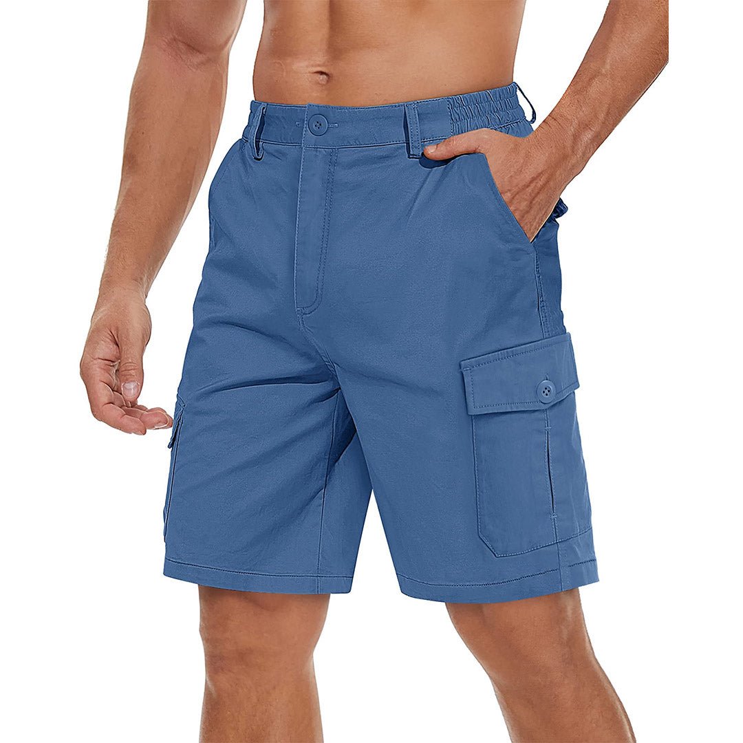 Mens Casual Cotton Cargo Shorts