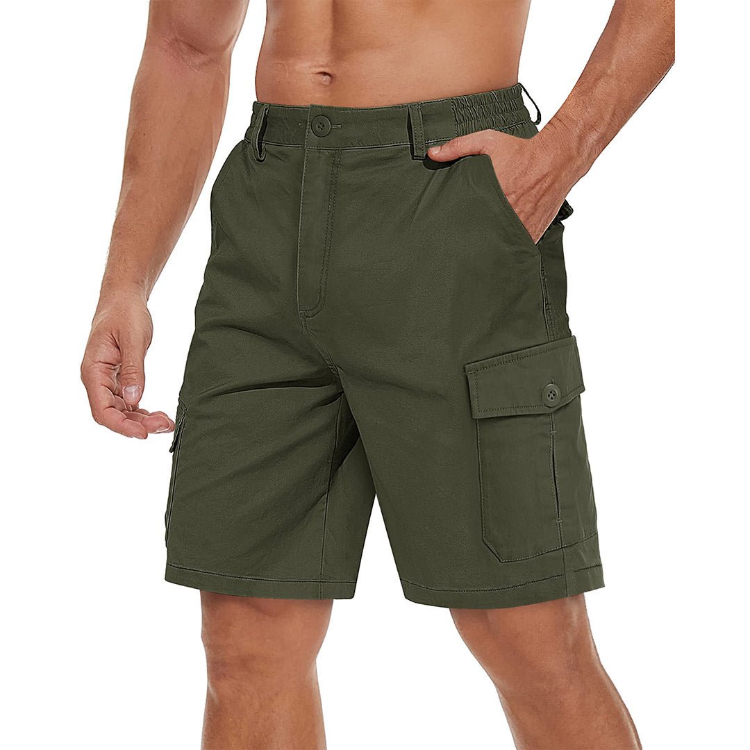 Mens Casual Cotton Cargo Shorts