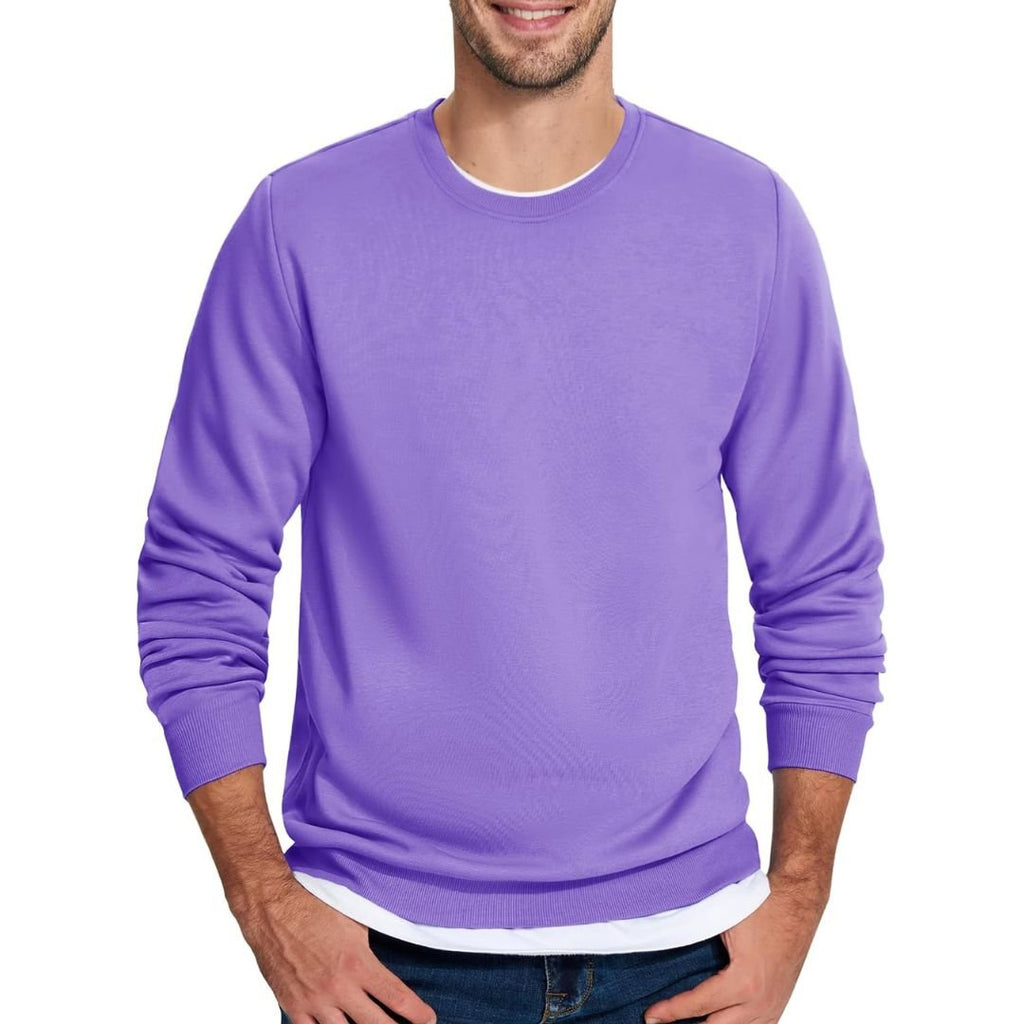 Men's Casual Fleece Lined Pullover Sweatshirts