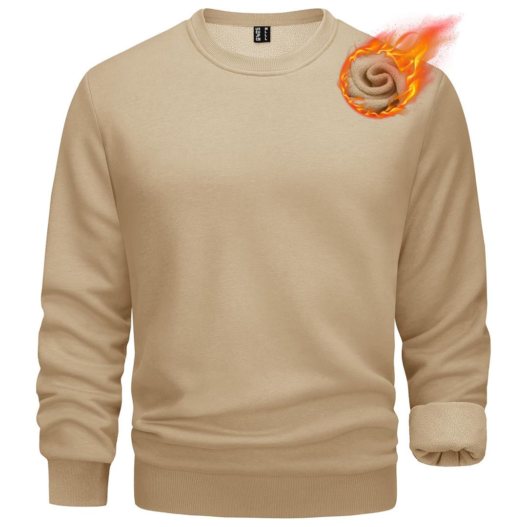Men's Casual Fleece Lined Pullover Sweatshirts