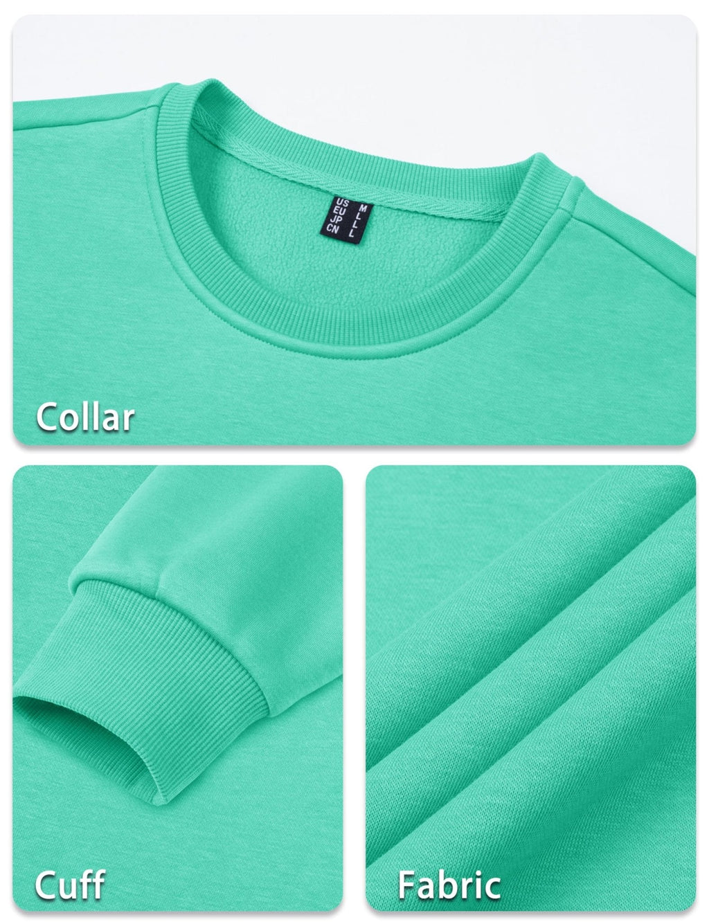 Men's Casual Fleece Lined Pullover Sweatshirts