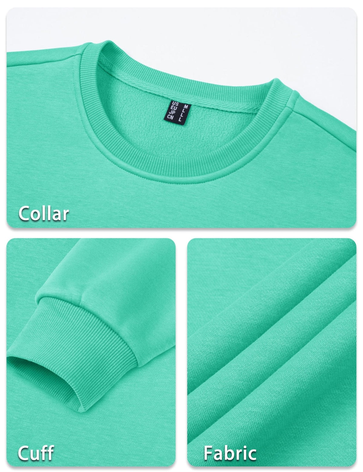 Men's Casual Fleece Lined Pullover Sweatshirts
