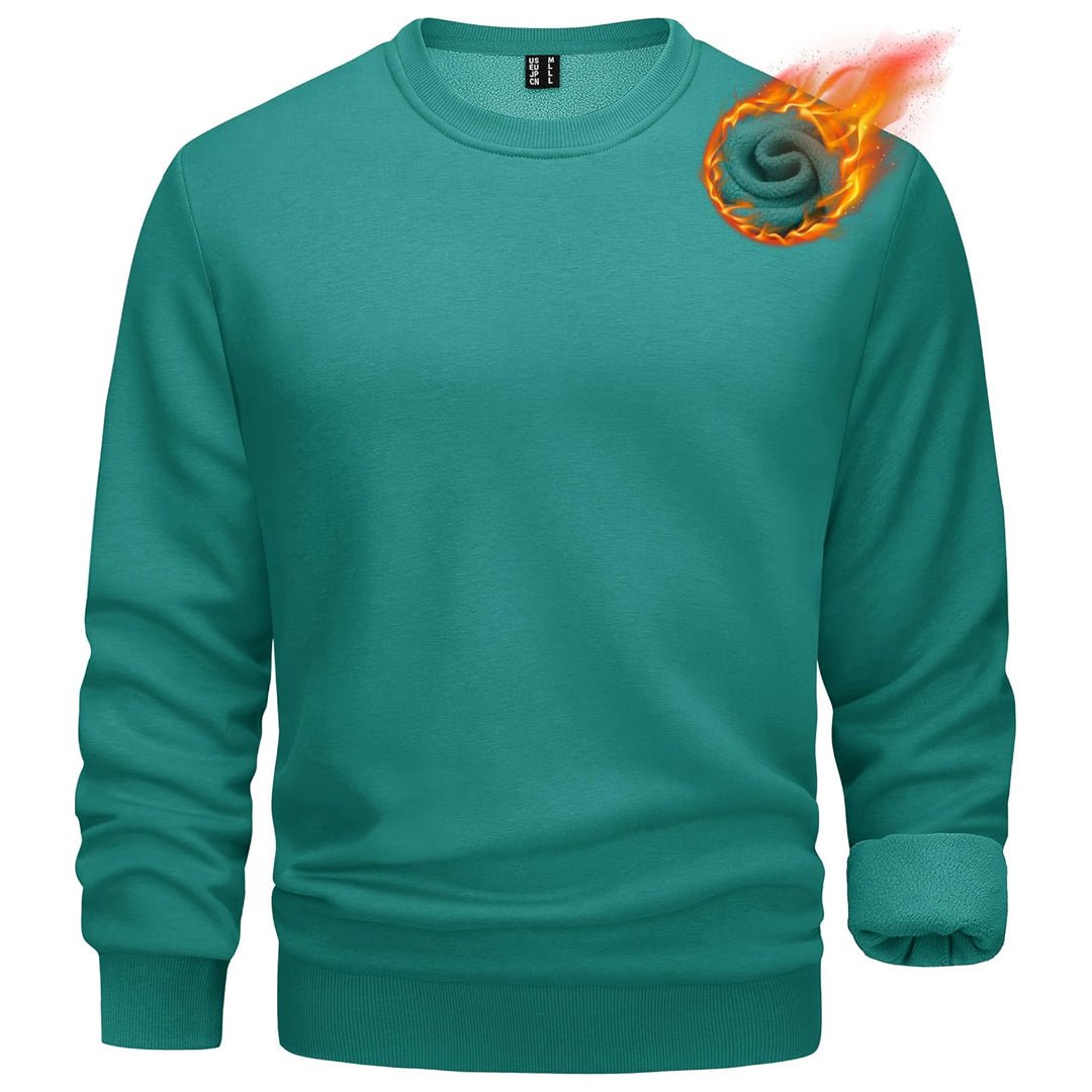 Men's Casual Fleece Lined Pullover Sweatshirts