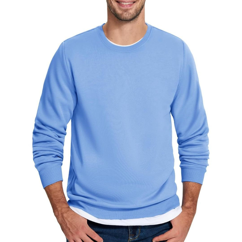 Men's Casual Fleece Lined Pullover Sweatshirts