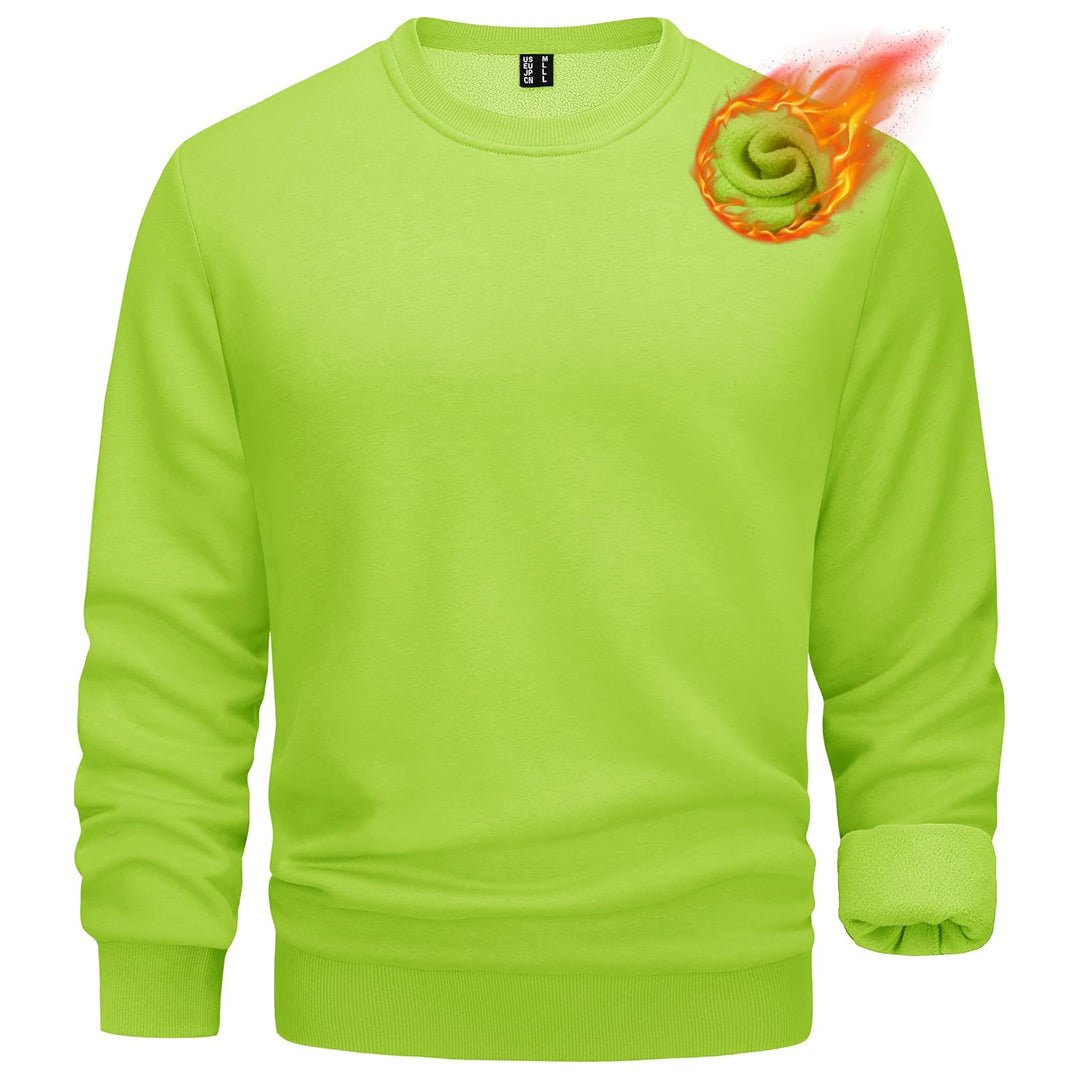 Men's Casual Fleece Lined Pullover Sweatshirts