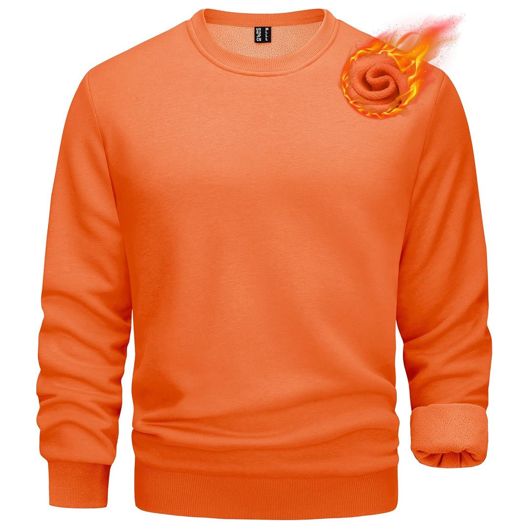 Men's Casual Fleece Lined Pullover Sweatshirts
