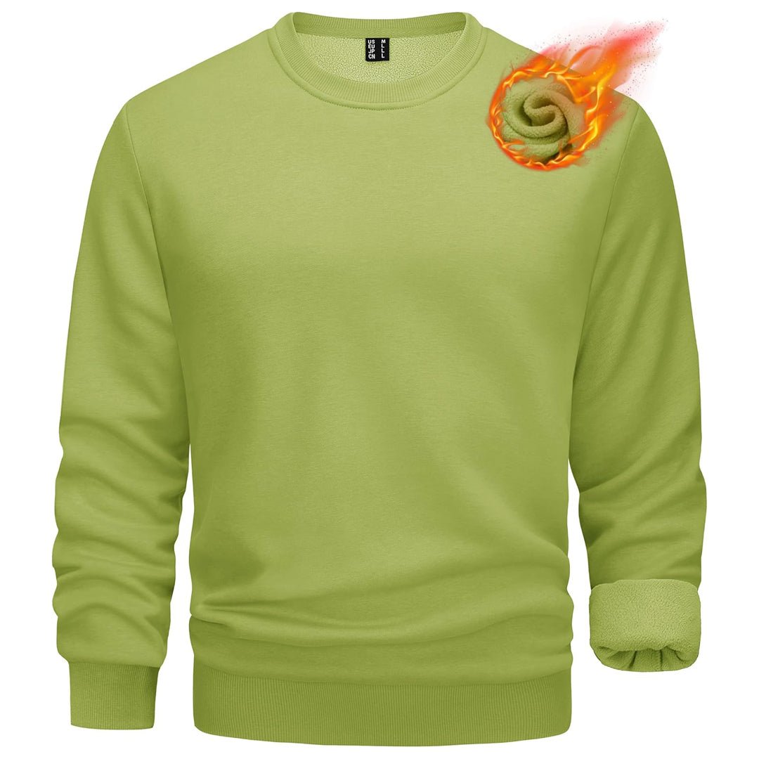 Men's Casual Fleece Lined Pullover Sweatshirts