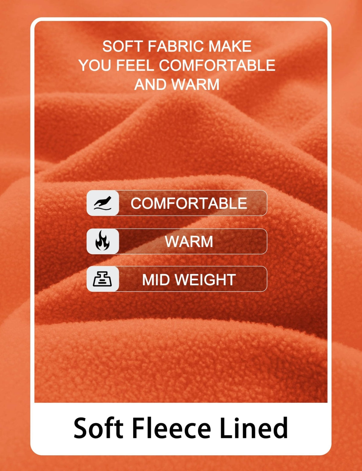 Men's Casual Fleece Lined Pullover Sweatshirts