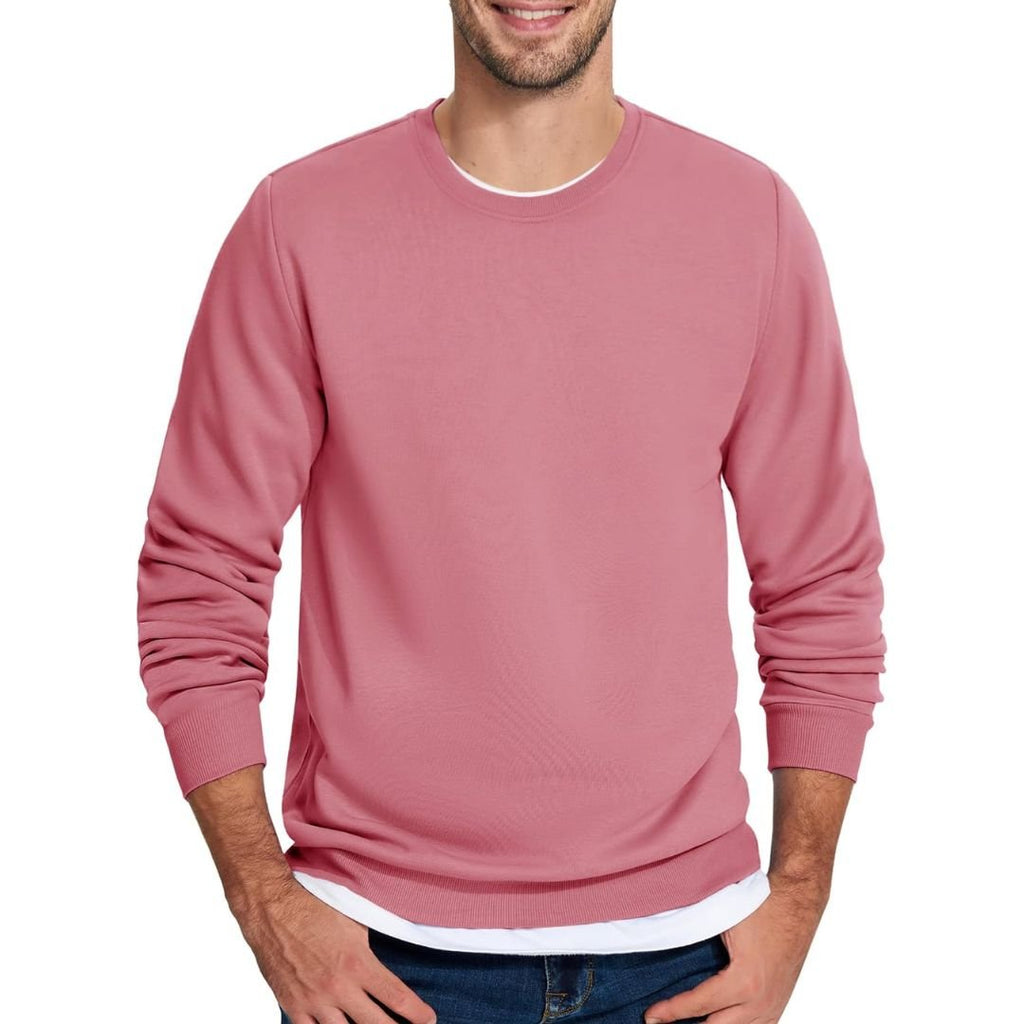 Men's Casual Fleece Lined Pullover Sweatshirts