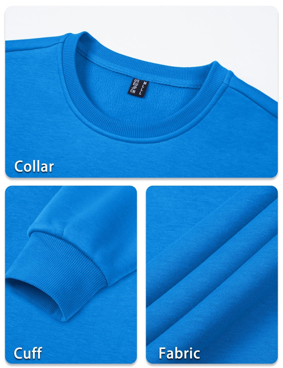 Men's Casual Fleece Lined Pullover Sweatshirts