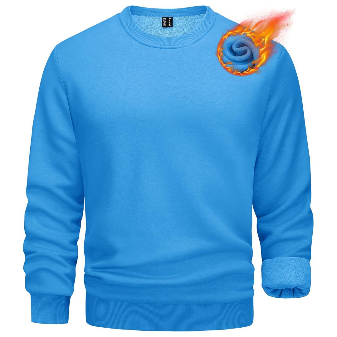Men's Casual Fleece Lined Pullover Sweatshirts