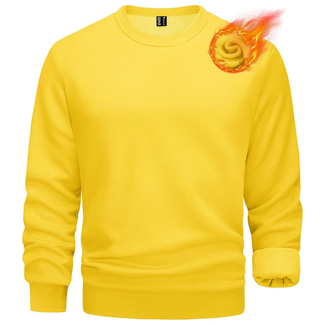 Men's Casual Fleece Lined Pullover Sweatshirts