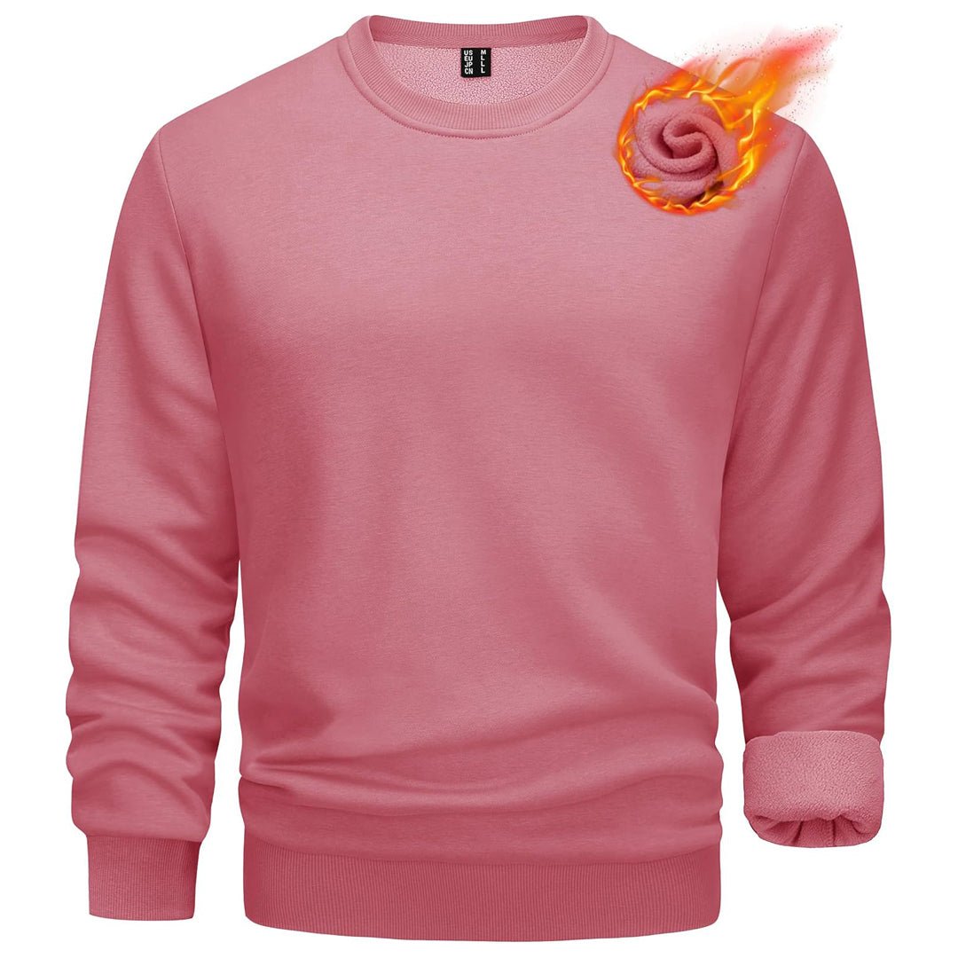 Men's Casual Fleece Lined Pullover Sweatshirts