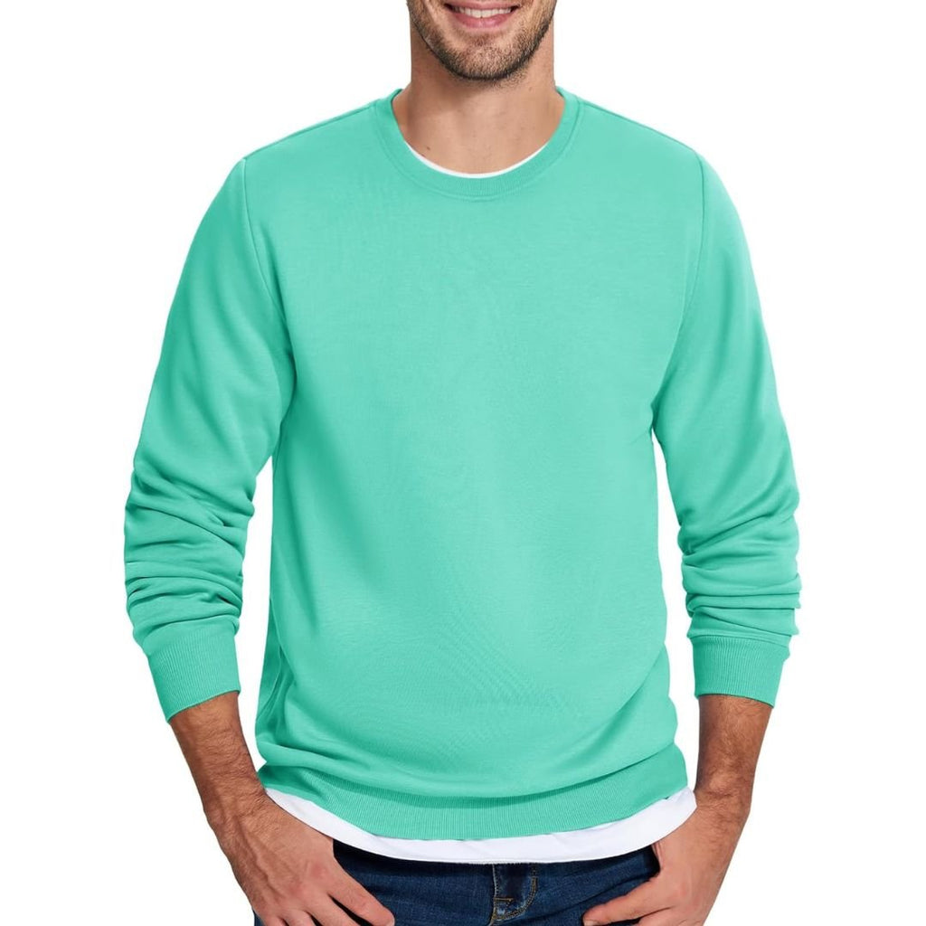 Men's Casual Fleece Lined Pullover Sweatshirts