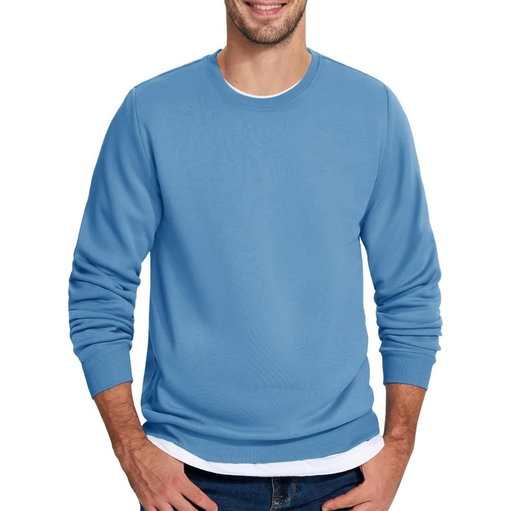 Men's Casual Fleece Lined Pullover Sweatshirts