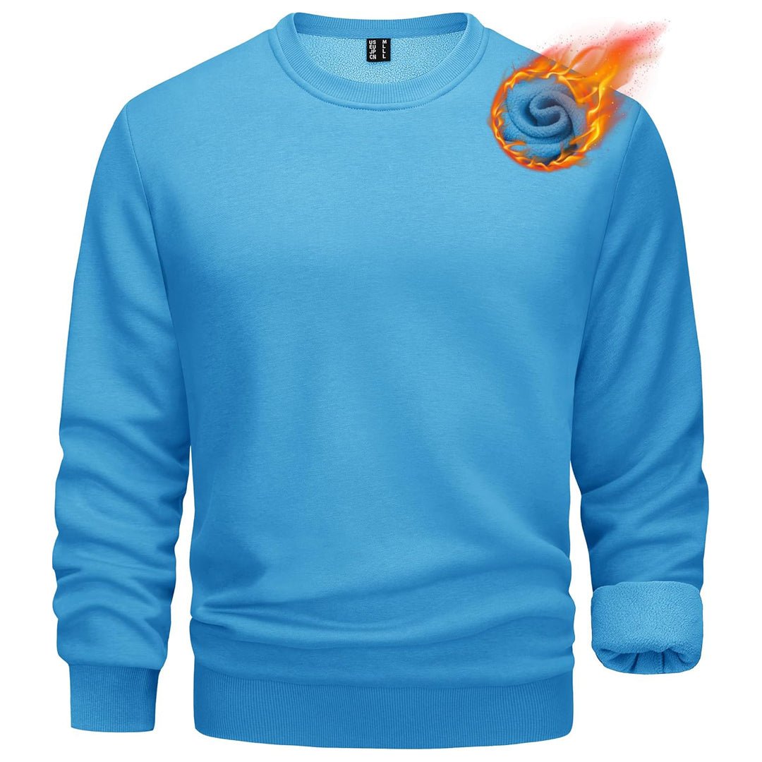 Men's Casual Fleece Lined Pullover Sweatshirts