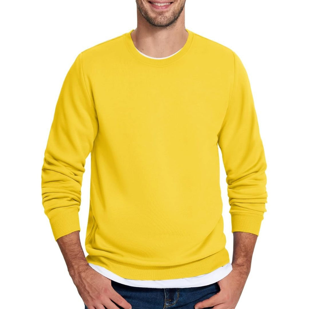Men's Casual Fleece Lined Pullover Sweatshirts