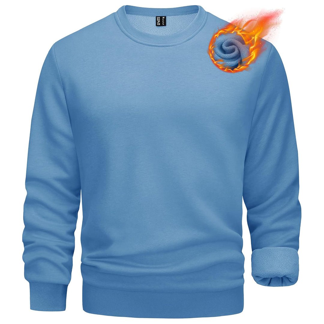 Men's Casual Fleece Lined Pullover Sweatshirts