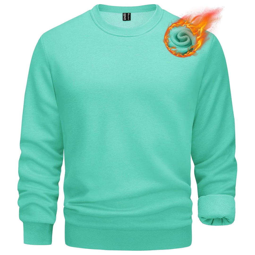 Men's Casual Fleece Lined Pullover Sweatshirts