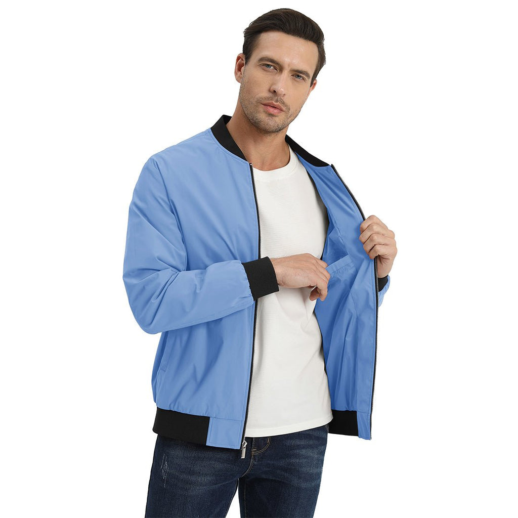 Men's Casual Lightweight Bomber Jacket - Slim Fit Coat