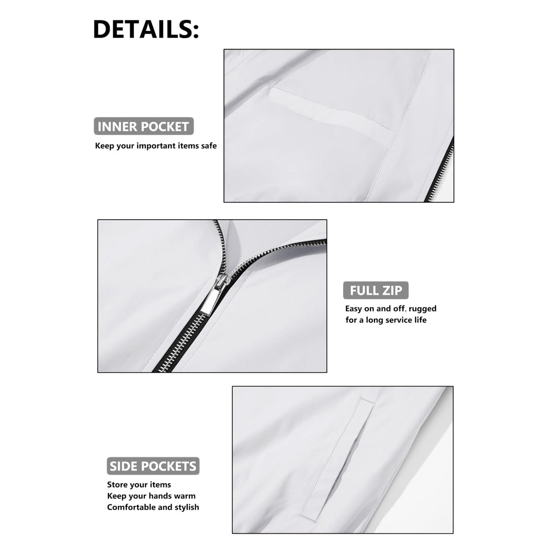 Men's Casual Lightweight Bomber Jacket - Slim Fit Coat