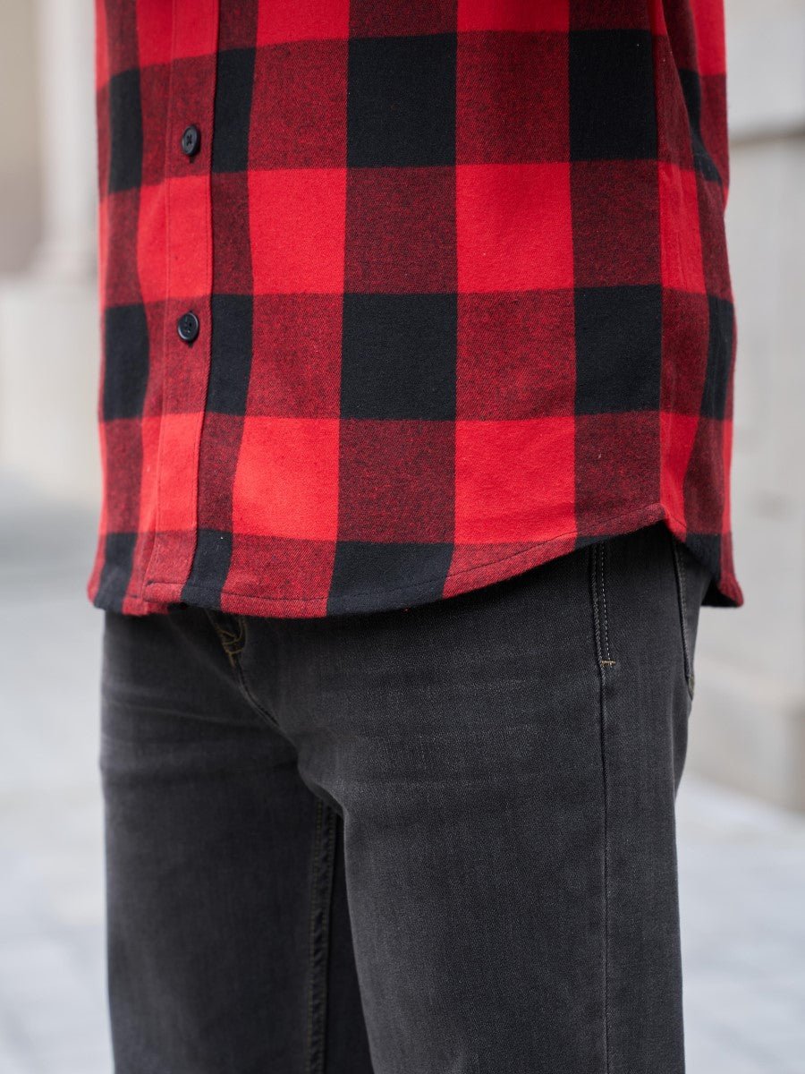 Men's Flannel Casual Lightweight Hoodies Jacket