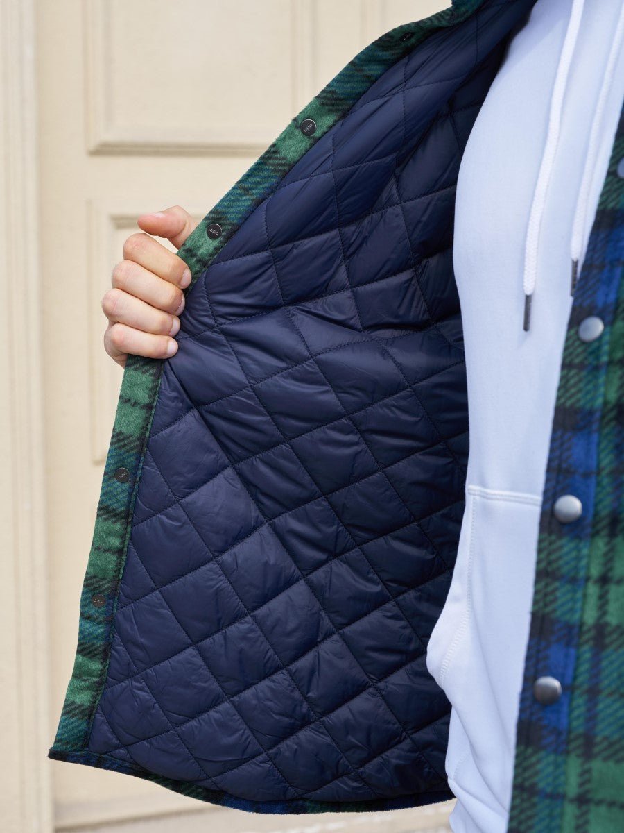 Men's Flannel Quilted Lined Winter Jackets