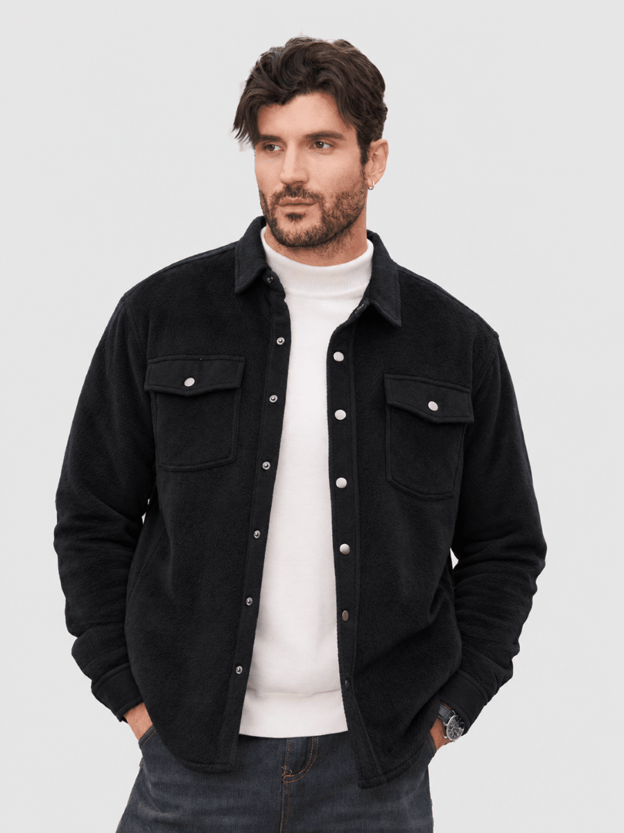 Men's Flannel Quilted Lined Winter Jackets