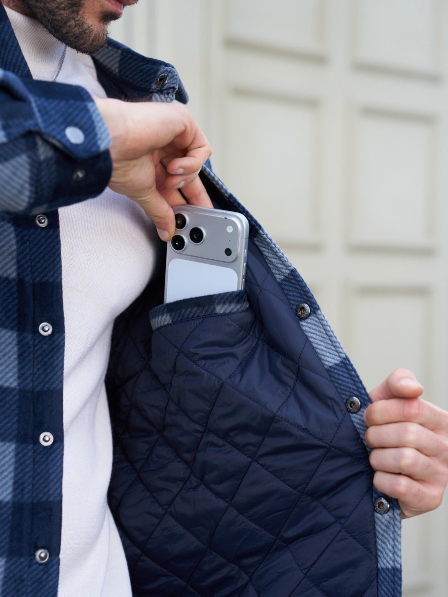 Men's Flannel Quilted Lined Winter Jackets