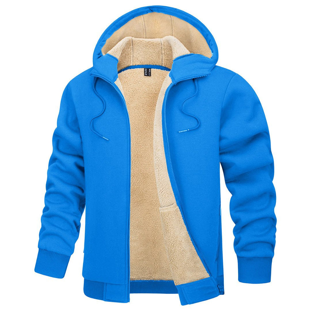 Men's Fleece Hoodie Jacket Windproof Winter Coats