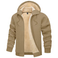 Men's Fleece Hoodie Jacket Windproof Winter Coats