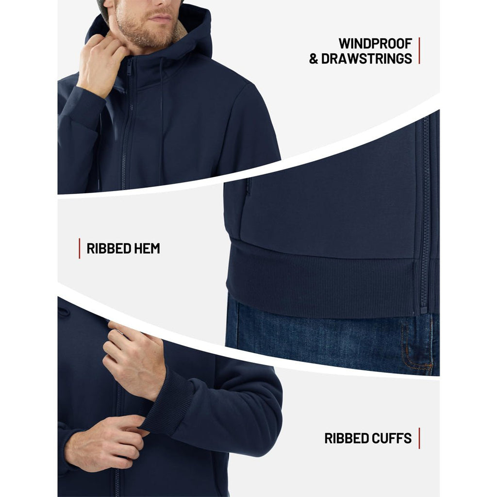 Men's Fleece Hoodie Jacket Windproof Winter Coats
