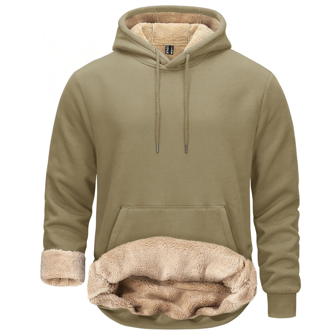Men's Fleece Hoodie Thick Fleece Lined Sweatshirt