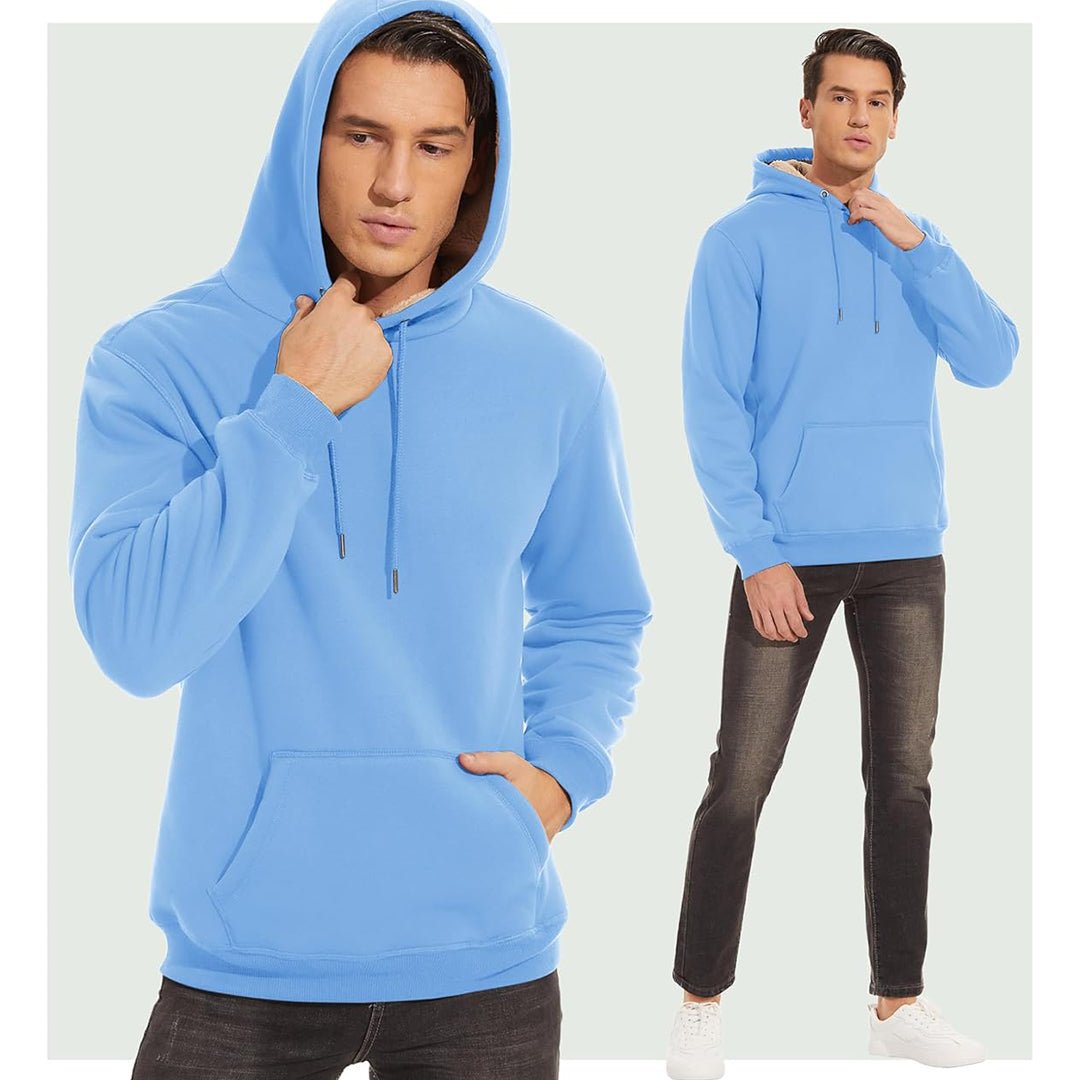 Men's Fleece Hoodie Thick Fleece Lined Sweatshirt