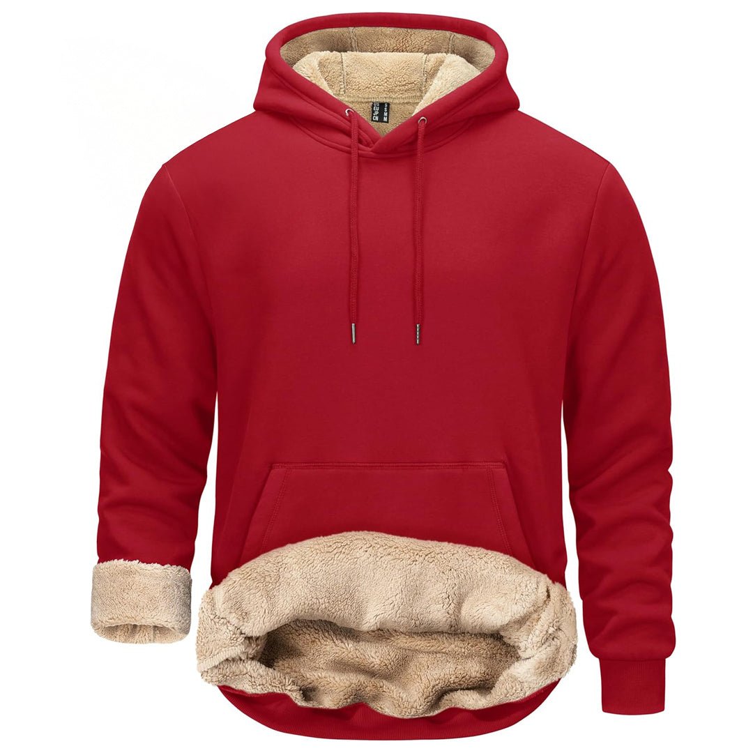 Men's Fleece Hoodie Thick Fleece Lined Sweatshirt