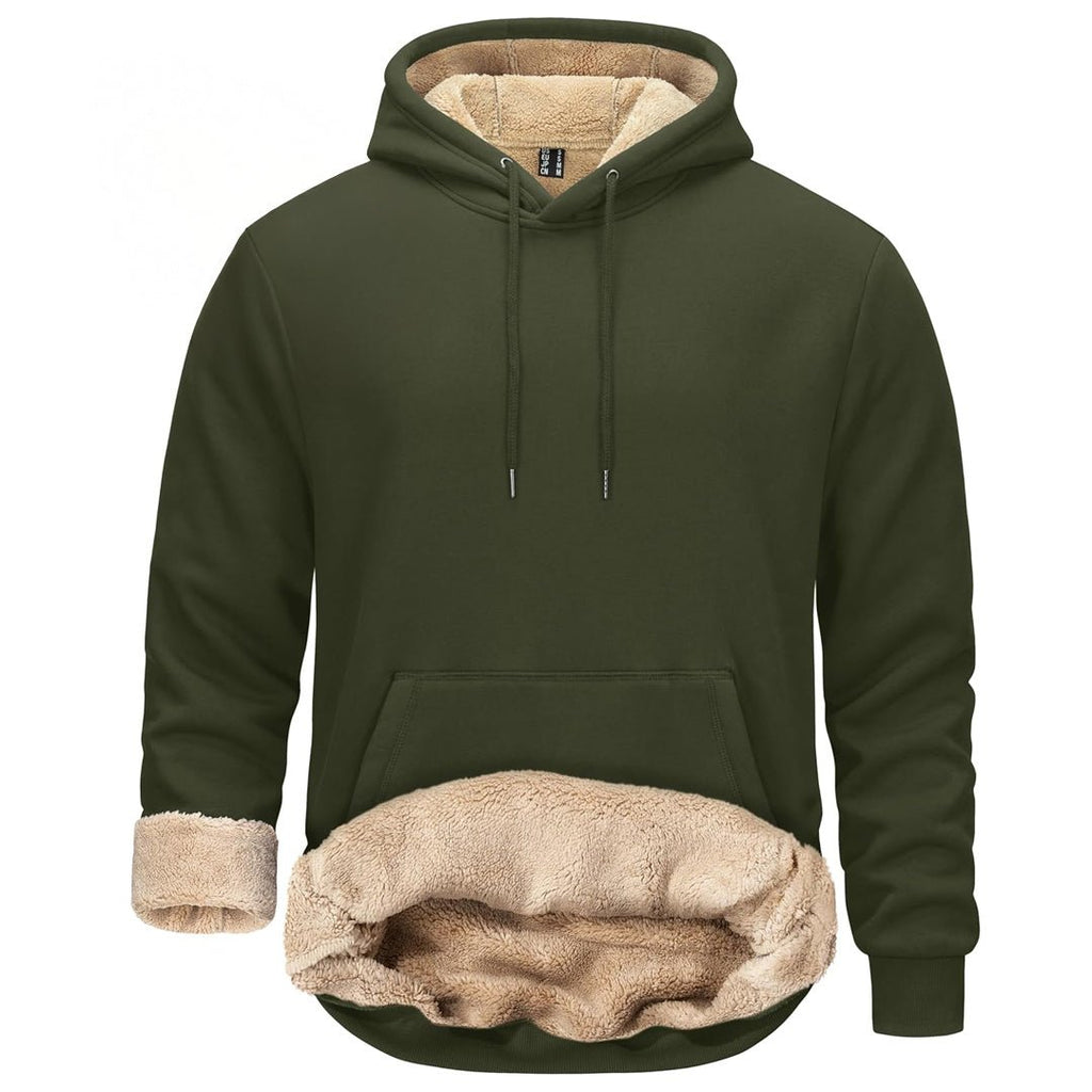 Men's Fleece Hoodie Thick Fleece Lined Sweatshirt