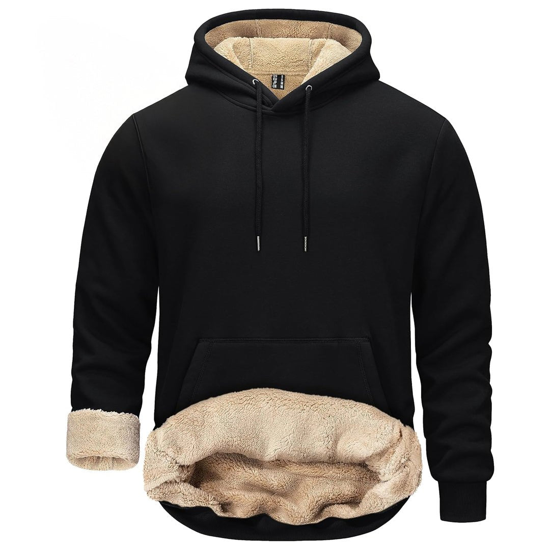 Men's Fleece Hoodie Thick Fleece Lined Sweatshirt