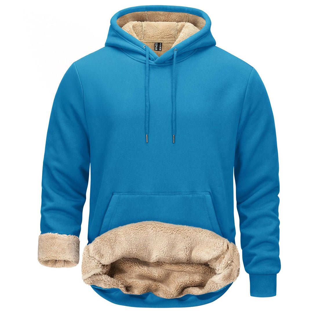 Men's Fleece Hoodie Thick Fleece Lined Sweatshirt