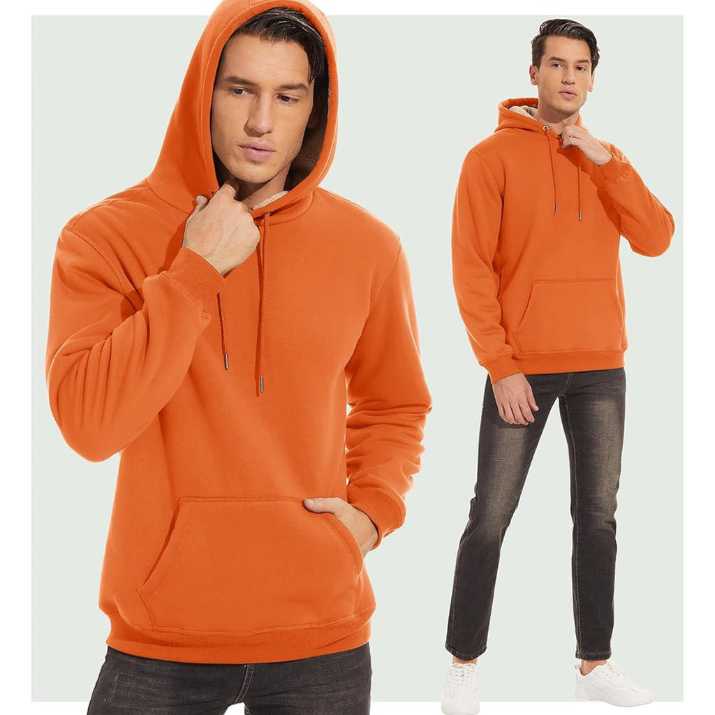 Men's Fleece Hoodie Thick Fleece Lined Sweatshirt