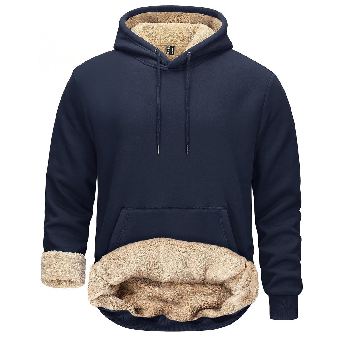 Men's Fleece Hoodie Thick Fleece Lined Sweatshirt