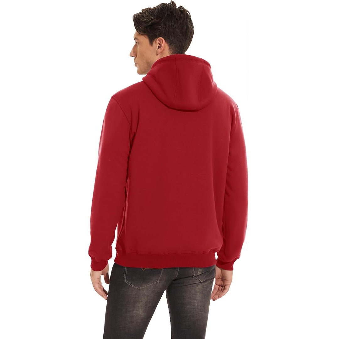 Men's Fleece Hoodie Thick Fleece Lined Sweatshirt